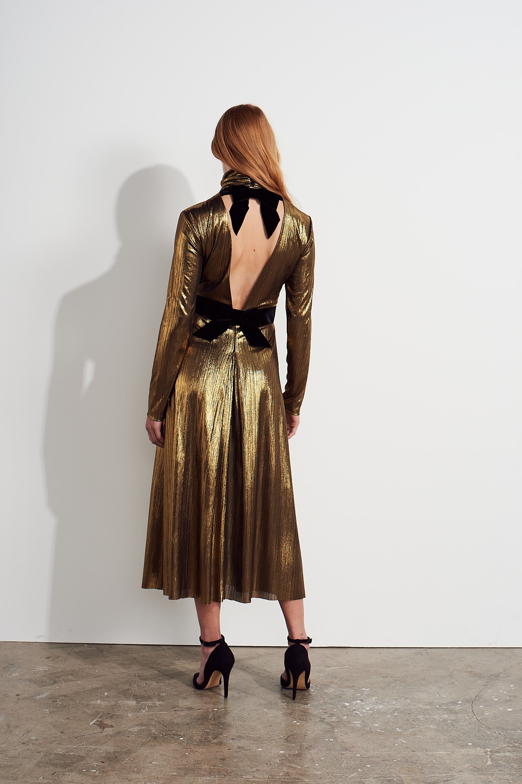 Other stories 2024 gold metallic dress