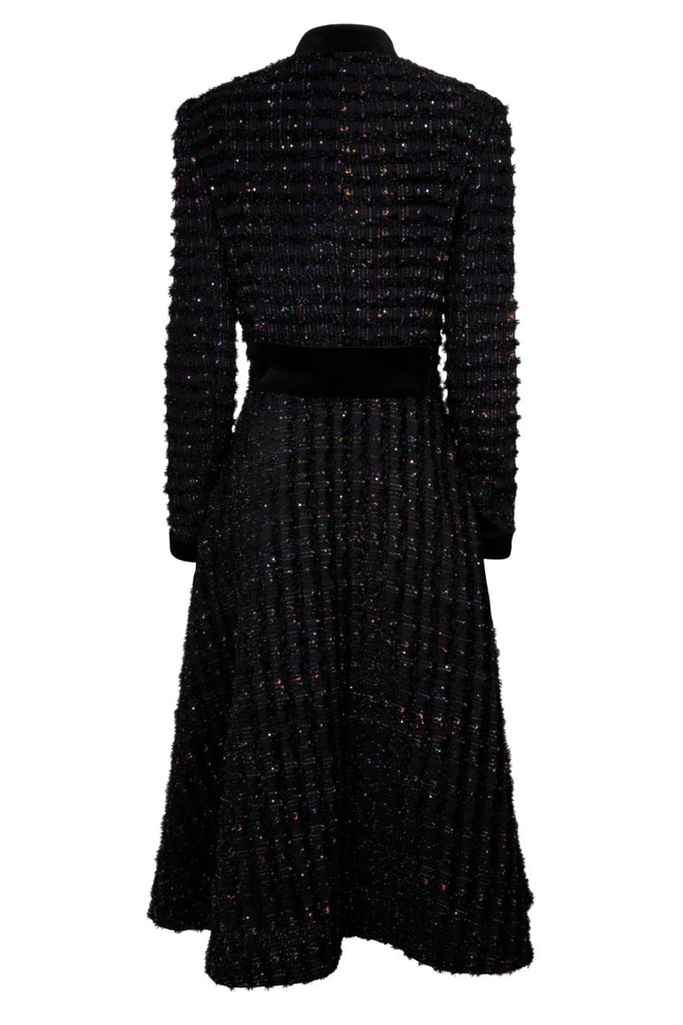 Grace Coat Dress - Black multi tweed – Claire Mischevani