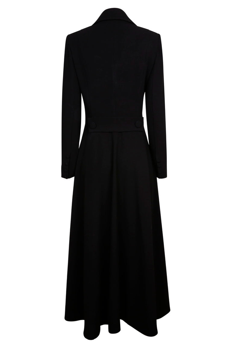 Grace Coat Dress - Long - Black Crystal Grace Coat Dress - Long - Black Crystal